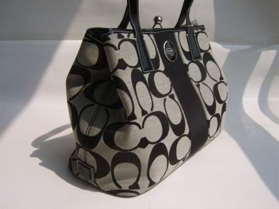 discount coach bags - 17424 black/gray